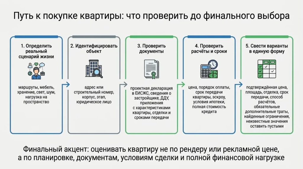 Путь покупки квартиры: что проверить до финального выбора